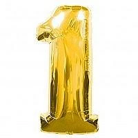 My Fancy Dress Number 1 Gold Foil Balloon