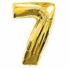 My Fancy Dress Number 7 Gold Foil Balloon Party Supplies