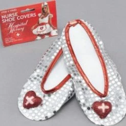 My Fancy Dress Nurse Shoe Covers Uniform Costumes