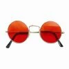 Bristol 1960's Orange Round Hippie Lennon Glasses