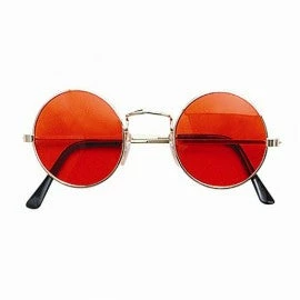 Bristol 1960's Orange Round Hippie Lennon Glasses