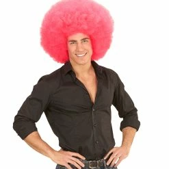 Widmann Oversized Afro Wig Pink