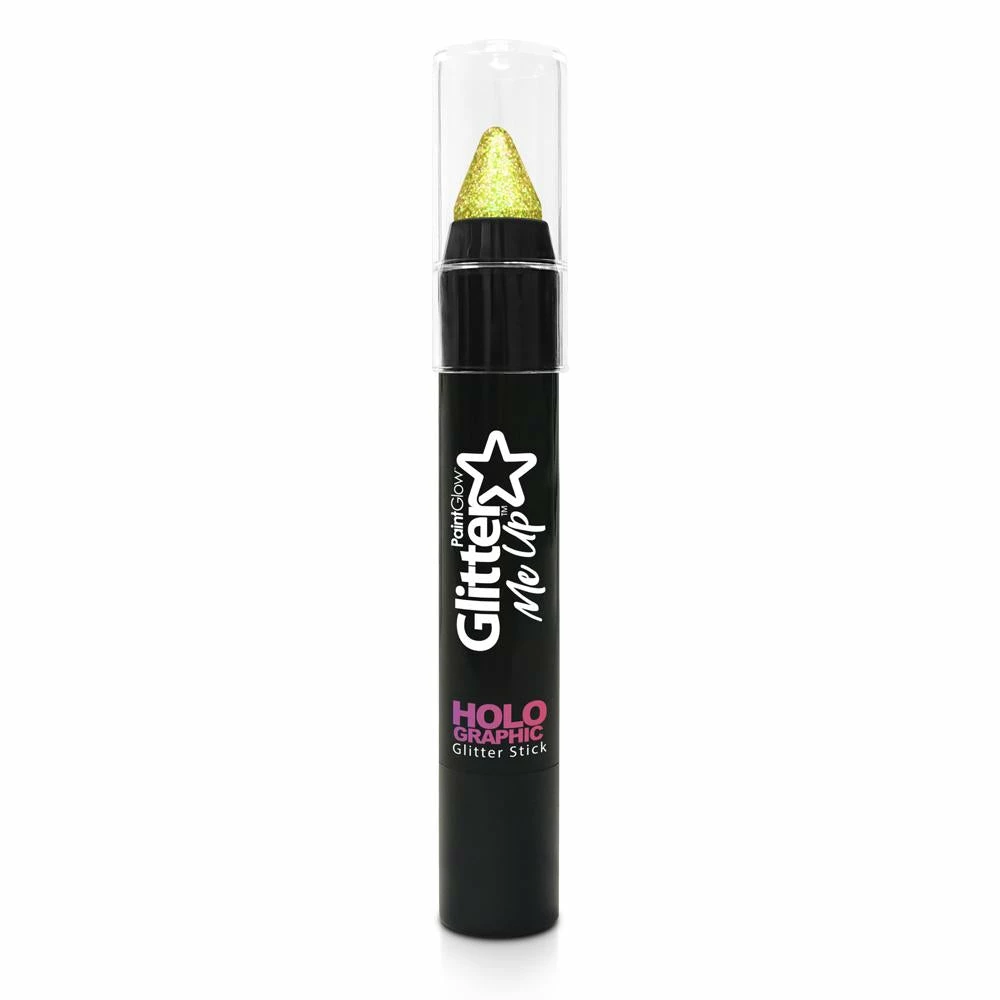 Paintglow Holographic Glitter Stick Gold Facepaints & FX