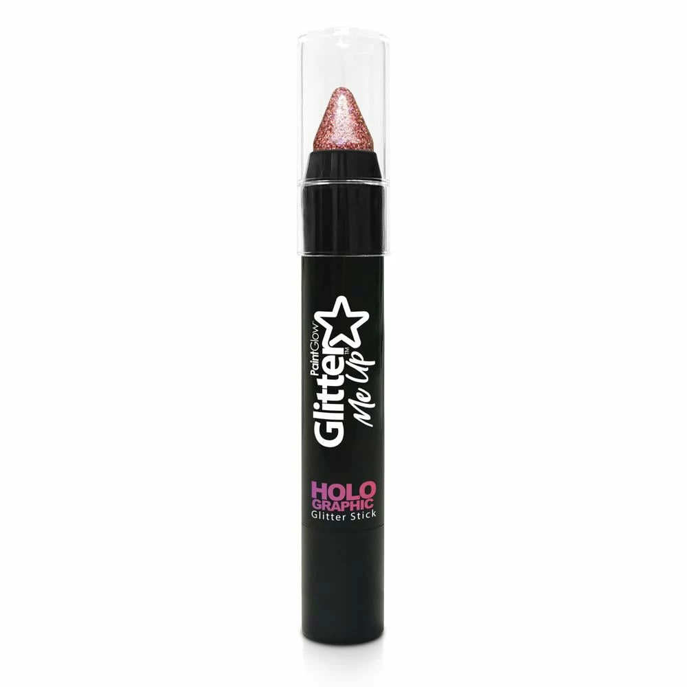 Paintglow Holographic Glitter Stick Rose Gold Facepaints & FX