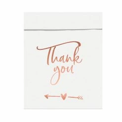 Partydecor Paper Treat Bags Thank You Pack Of 6