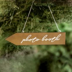 Partydecor Photo Booth Wooden Signpost - 36cm X 7.5cm