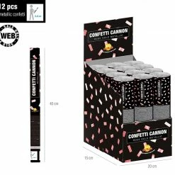 Fiestas Guirca Pink Gold Confetti Cannon 30cm