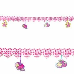 Widmann Pink Hearts With Babies Garland
