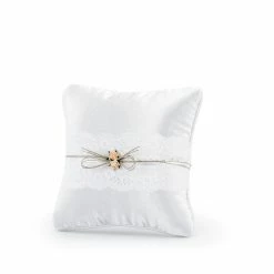 Partydecor Wedding Pink Roses Ring Bearer Pillow