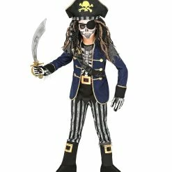 Widmann Halloween Pirate Captain Skeleton Costume Boy
