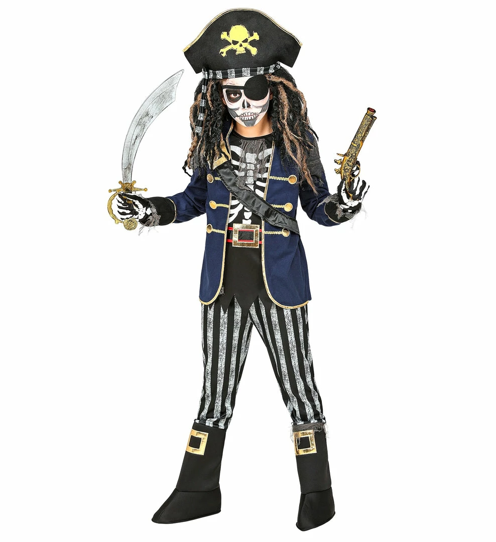 Widmann Halloween Pirate Captain Skeleton Costume Boy