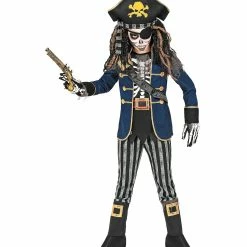 Widmann Halloween Pirate Captain Skeleton Costume Boy