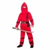 Wicked Power Ninja Red Costume Kid's Halloween