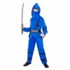 Wicked Halloween Power Ninja Blue Costume