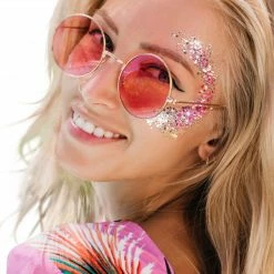 Paintglow Facepaints & FX Princess Pink Holographic Chunky Glitter Gels 12m