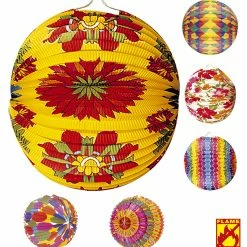 Widmann Printed Paper Ball Lanterns 6 Assorted