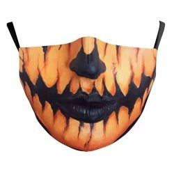 My Fancy Dress Pumpkin Face Mask Halloween