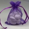 My Fancy Dress Party Supplies Purple Sheer Organza Bags 15cm X 10cm