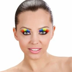 Widmann Rainbow Eye Lashes Costume Accessories