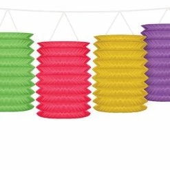 Partydecor Party Supplies Rainbow Paper Lantern Garland Decoration 3.6m