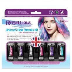 Facepaints & FX Paintglow Rebellious Colours Unicorn Hair Dye Kit