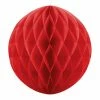 Partydecor Christmas Gift And Decoration Ideas Red Honeycomb Decoration 40cm