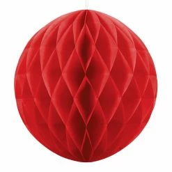 Partydecor Christmas Gift And Decoration Ideas Red Honeycomb Decoration 40cm