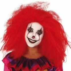 Fiestas Guirca Halloween Accessories Red Clown Wig