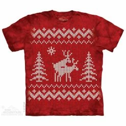 The Mountain Reindeer Style T-Shirt Christmas Costumes