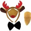 My Fancy Dress Christmas Costumes Reindeer Set Ear Nose Tail Bow Tie