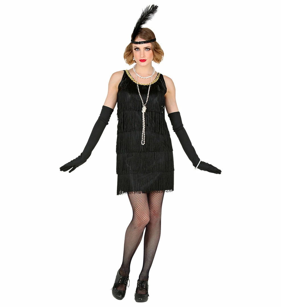 Widmann Roaring 20's Black Flapper Costume Decades And History
