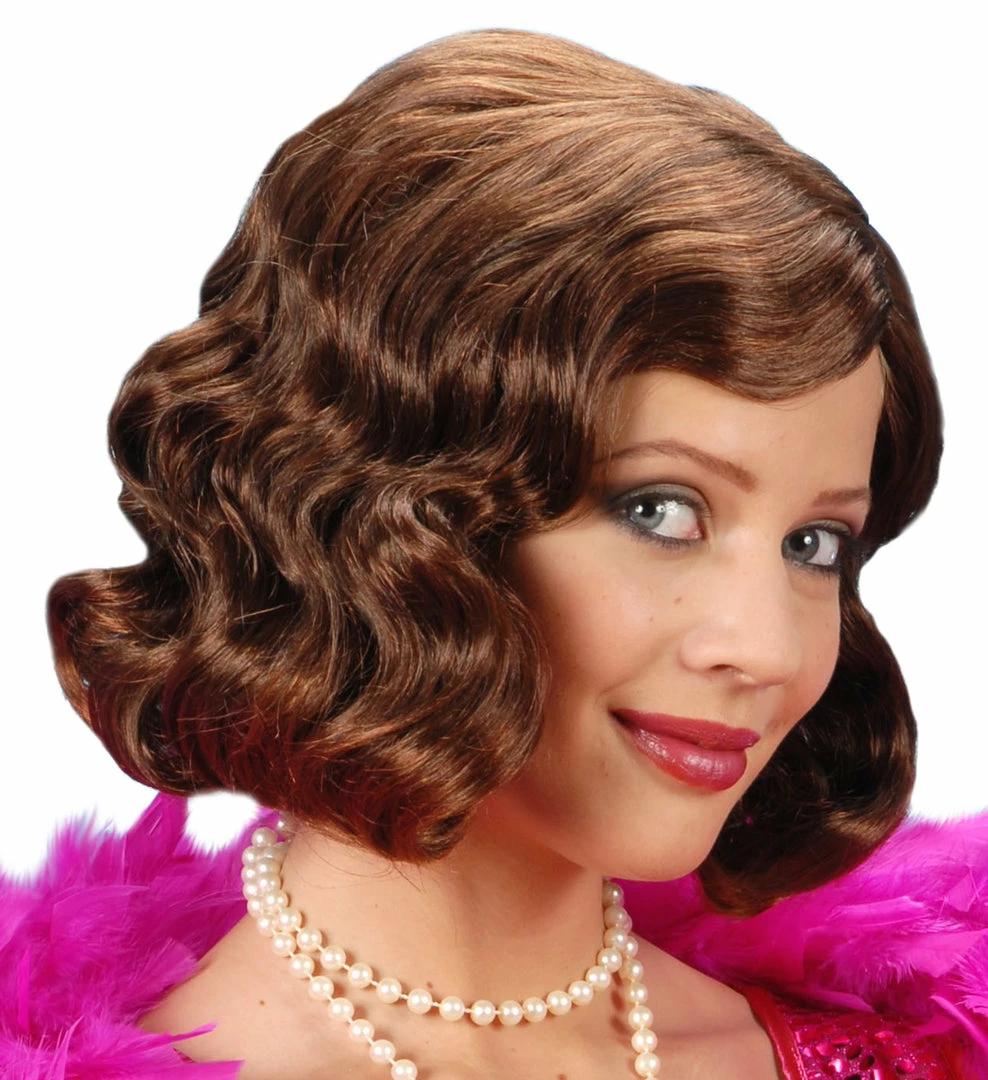 Widmann Roaring 20's Brown Wig