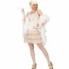 Widmann Roaring 20's Flapper Costume White Decades And History