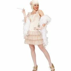 Widmann Roaring 20's Flapper Costume White Decades And History