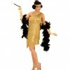 Widmann Roaring 20's Gold Flapper Costume Ladies