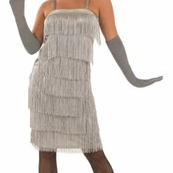 Funshack Roaring 1920's Girl Silver Flapper Costume