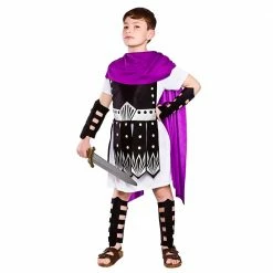Wicked Boys Roman Warrior Costume Purple Christmas Costumes