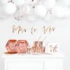 Partydecor Rose Gold Hen Party Decoration Set Party Supplies