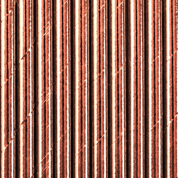 Partydecor Rose Gold Paper Straws