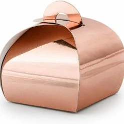 Partydecor Party Supplies Rose Gold Boxes Pack Of 10