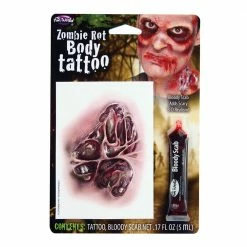 Wicked Rotten Zombie Skin Tattoo