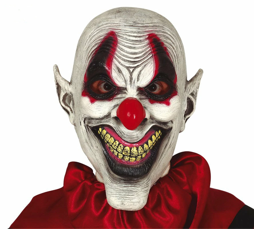 Fiestas Guirca Halloween Accessories Sadistic Clown Mask Latex