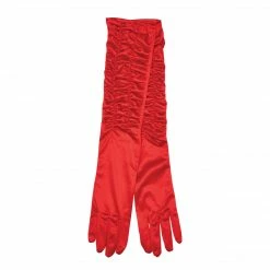 Bristol Theatrical Red Satin Gloves Decades And History