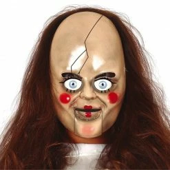 Fiestas Guirca Scary Doll Mask Halloween
