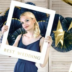 Partydecor Wedding Selfie Photo Frame Kit Party Props