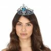 Fiestas Guirca Silver Queen's Tiara Crown Blue Jewels Medieval, Renaissance & Tudor Costumes