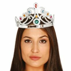 Fiestas Guirca Medieval, Renaissance & Tudor Costumes Silver Queen's Tiara Crown