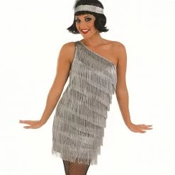 Funshack Silver Flapper Dress Costume Decades And History