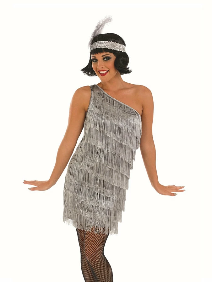 Funshack Silver Flapper Dress Costume Decades And History
