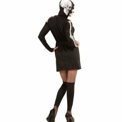 Widmann Skeleton Hooded Dress Costume Adult